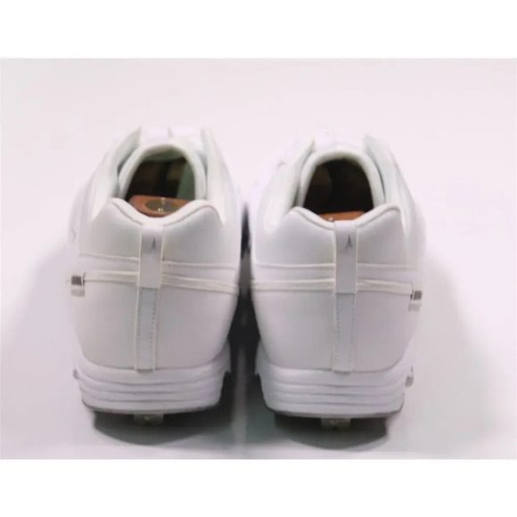 Mizuno 9-Spike Ambition 2 All White Baseball Cleats 12.5 New! - Picture 3 of 14